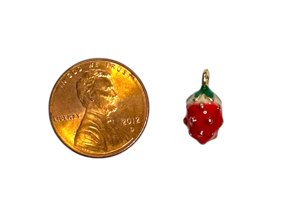 3D Strawberry Charm