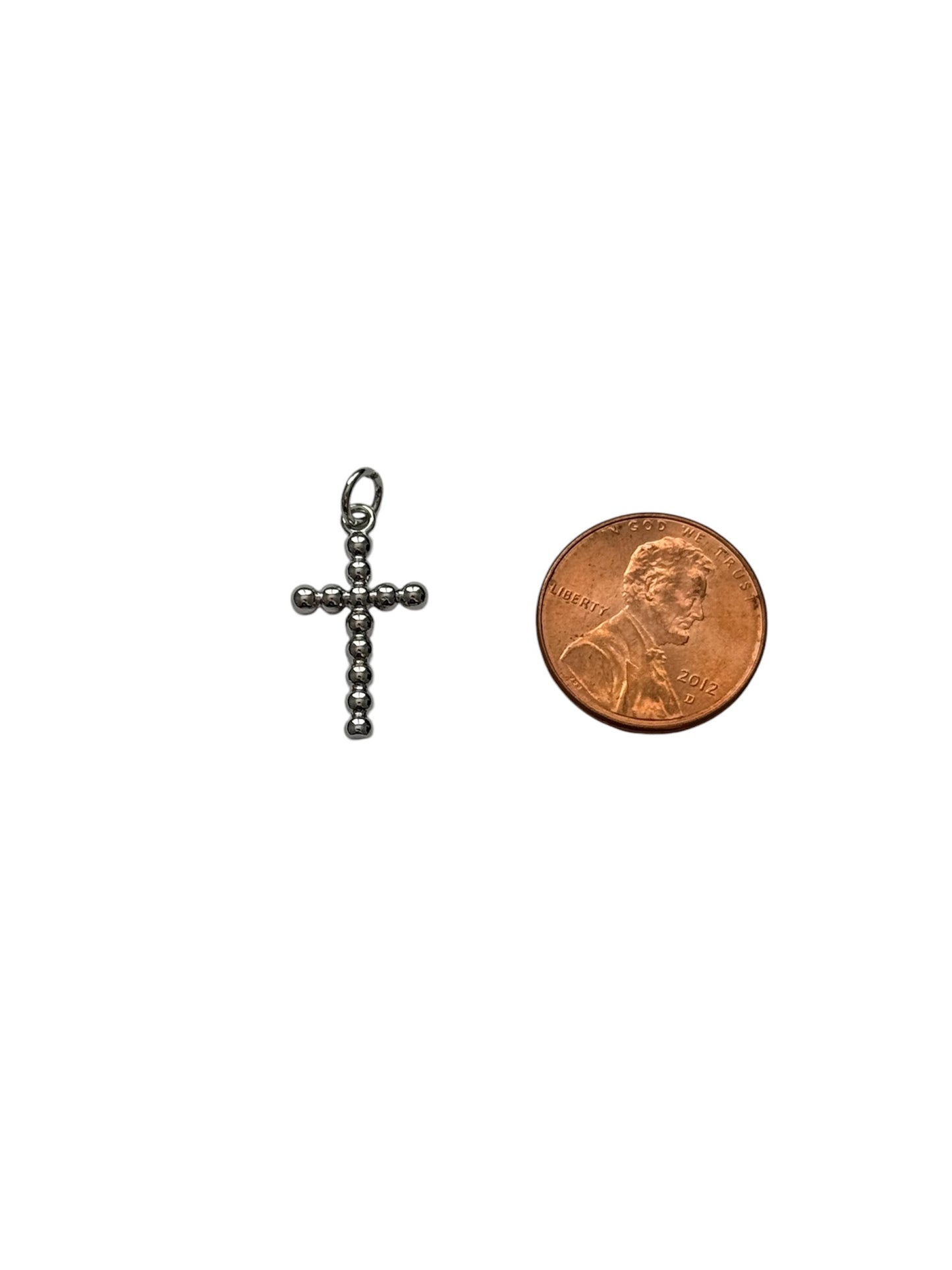 Silver Cross Charm