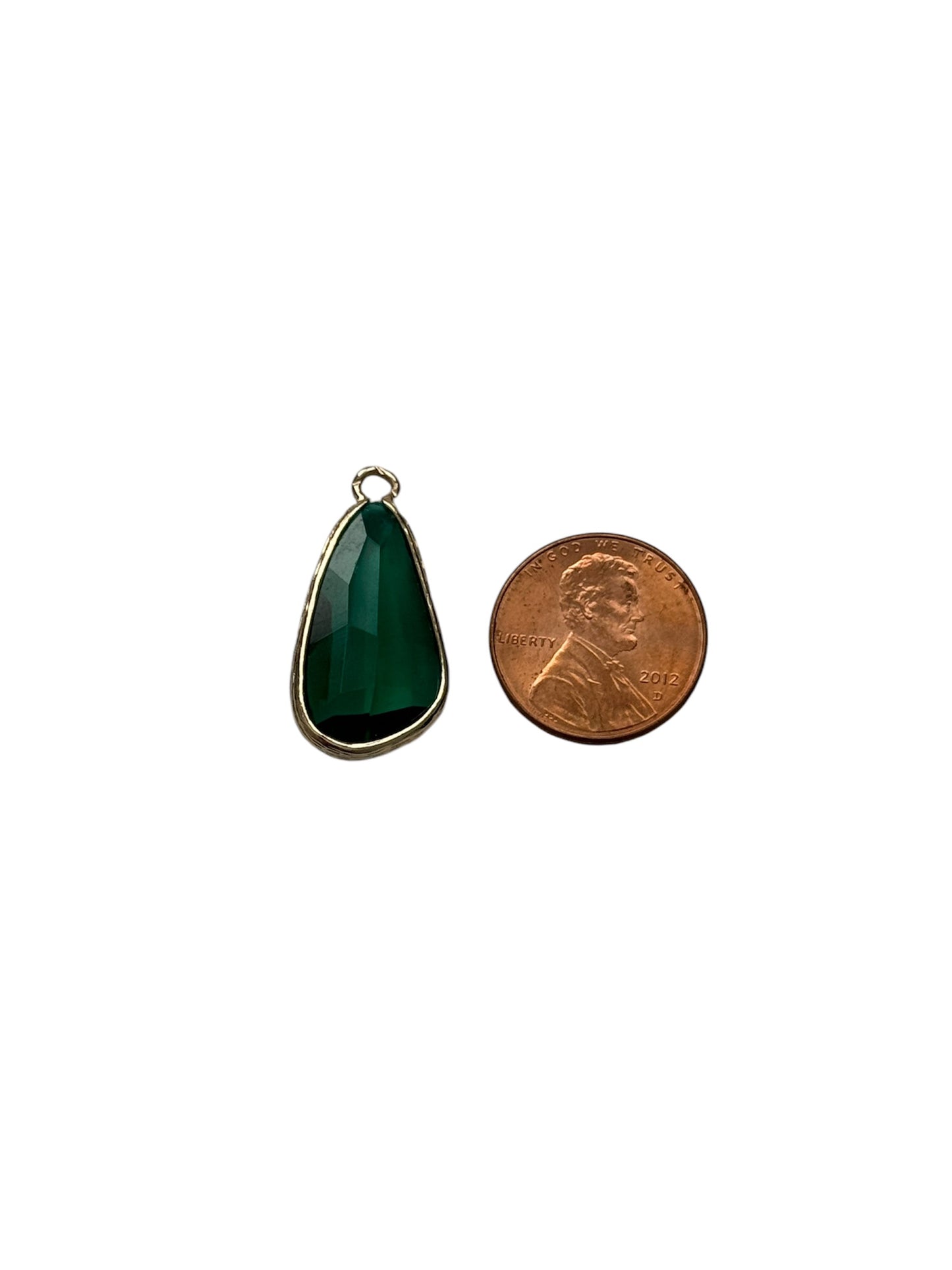 Large Teardrop Gem Charm