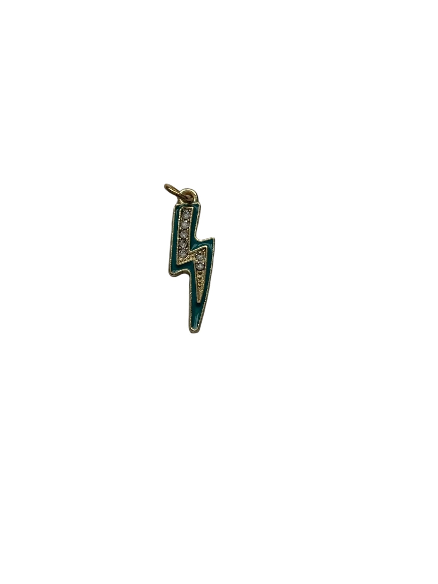 Diamond Lightning Bolt Charm