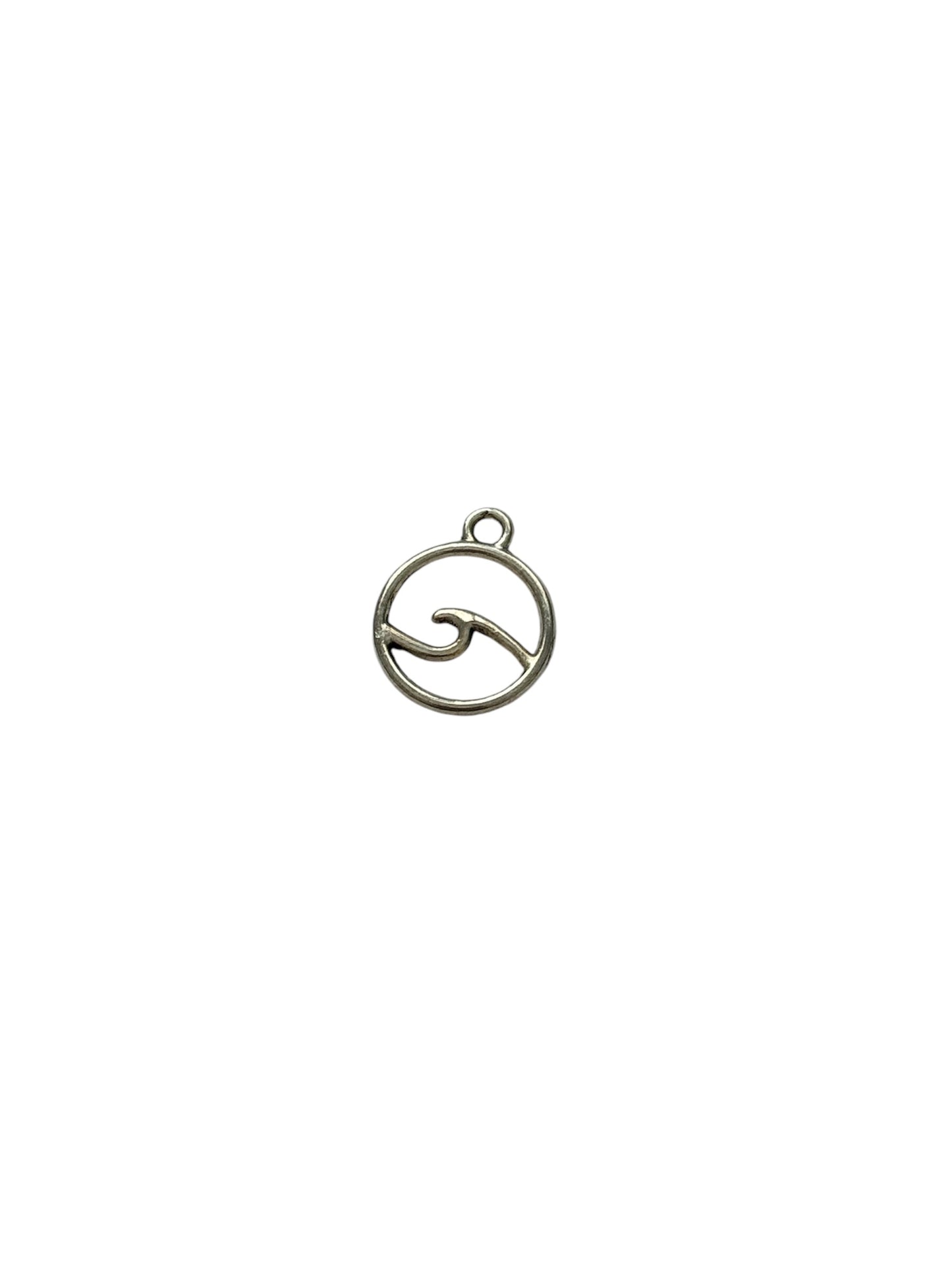 Silver Wave Charm