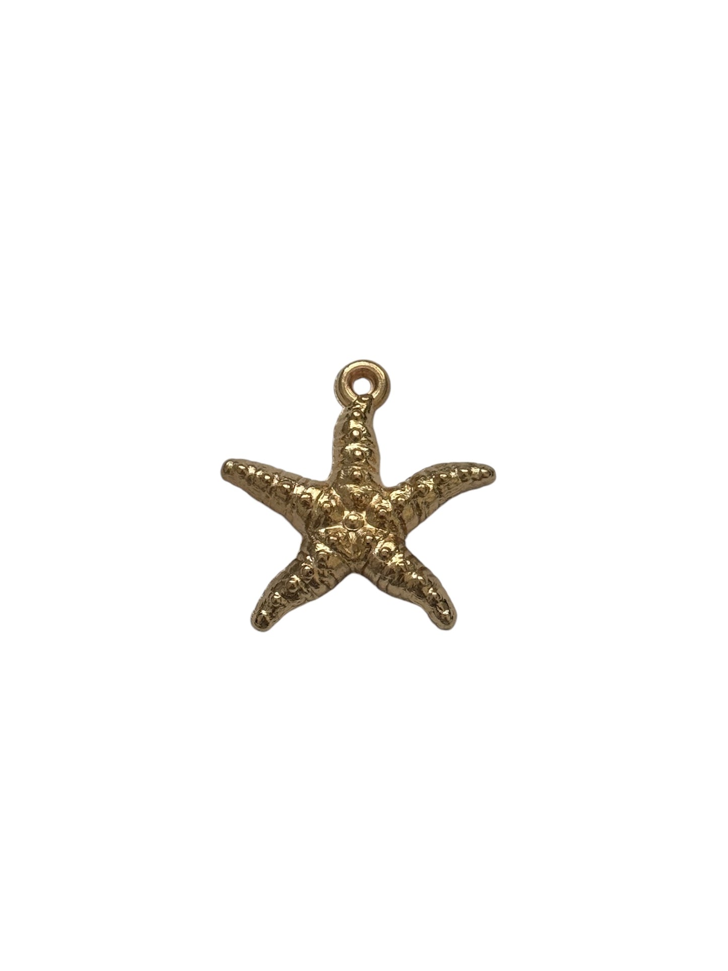 Large Gold Starfish Charm