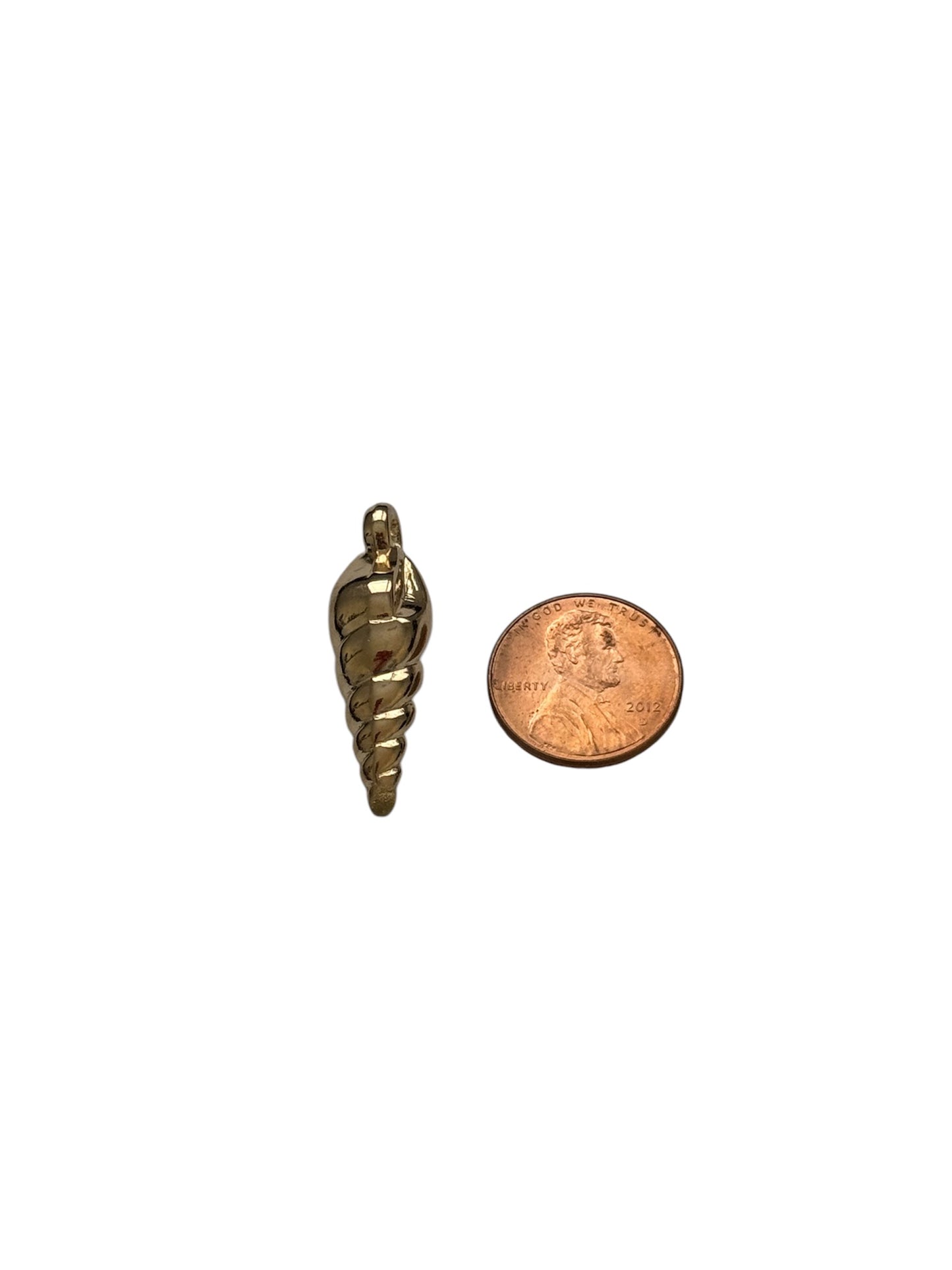 Gold Auger Shell Charm