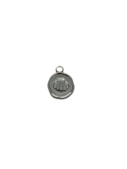 Silver Clam Shell Charm