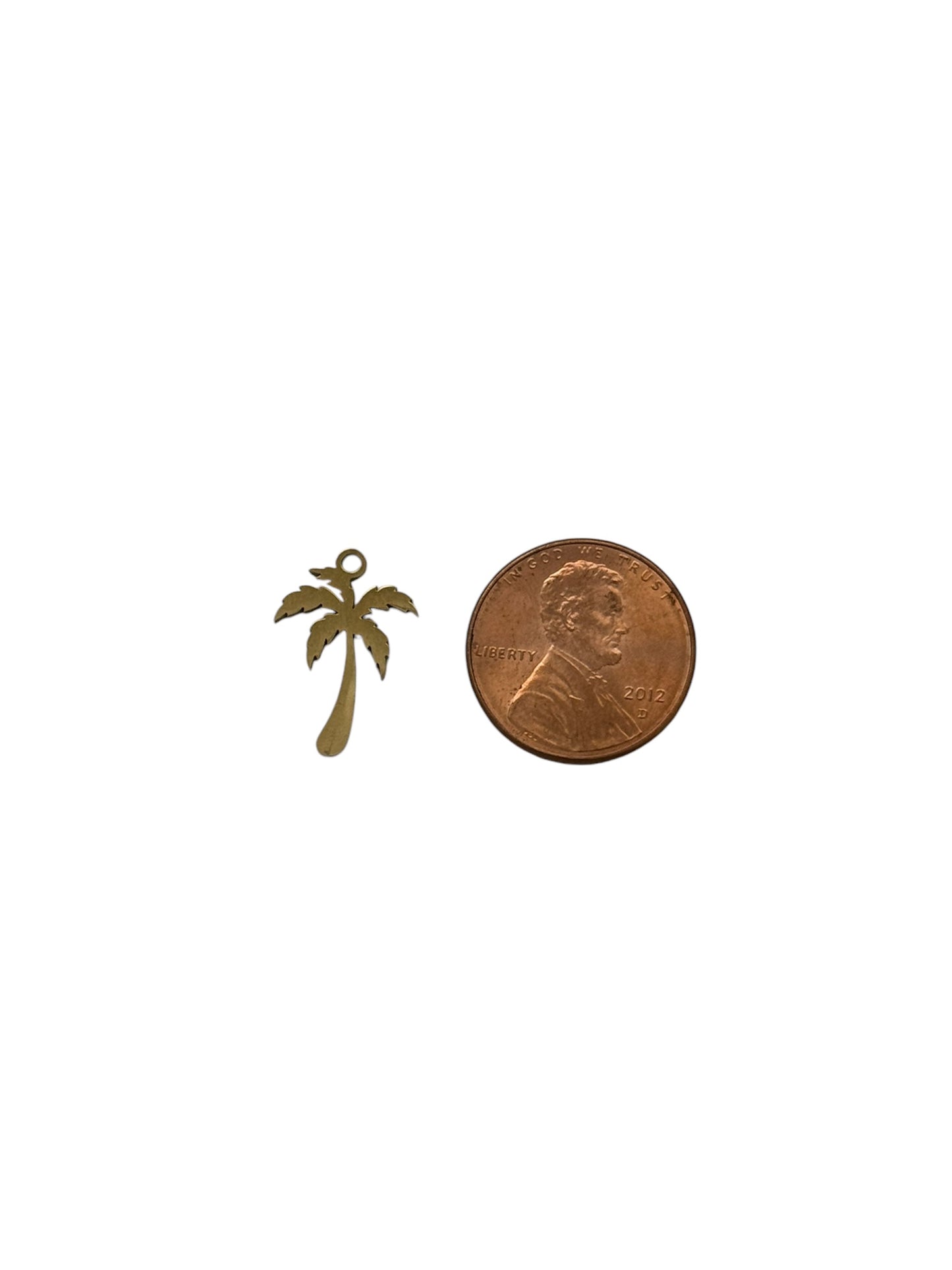 Gold Palm Tree Charm