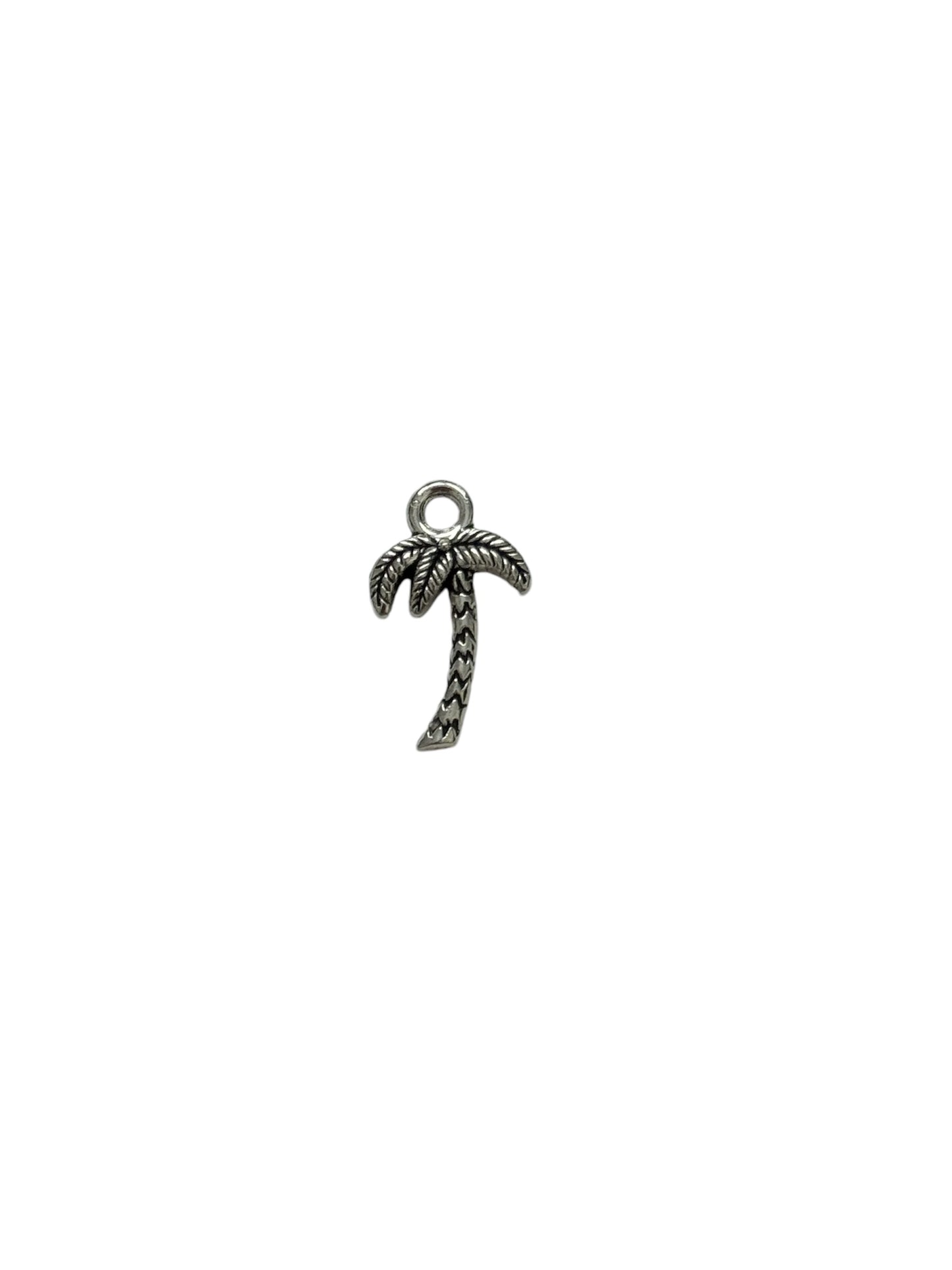 Silver Palm Tree Charm