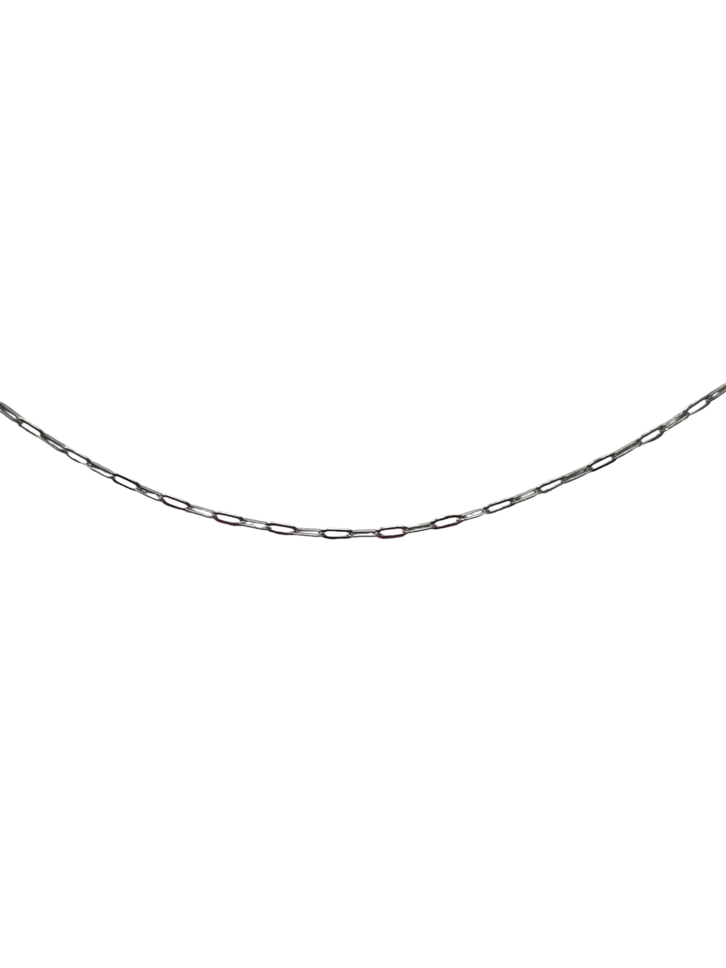 Silver Small Paperclip Necklace