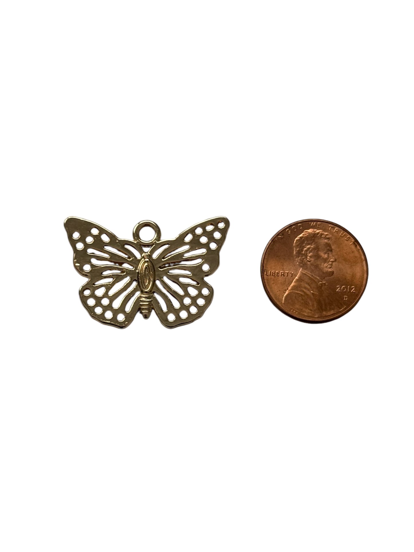 Gold Butterfly Charm