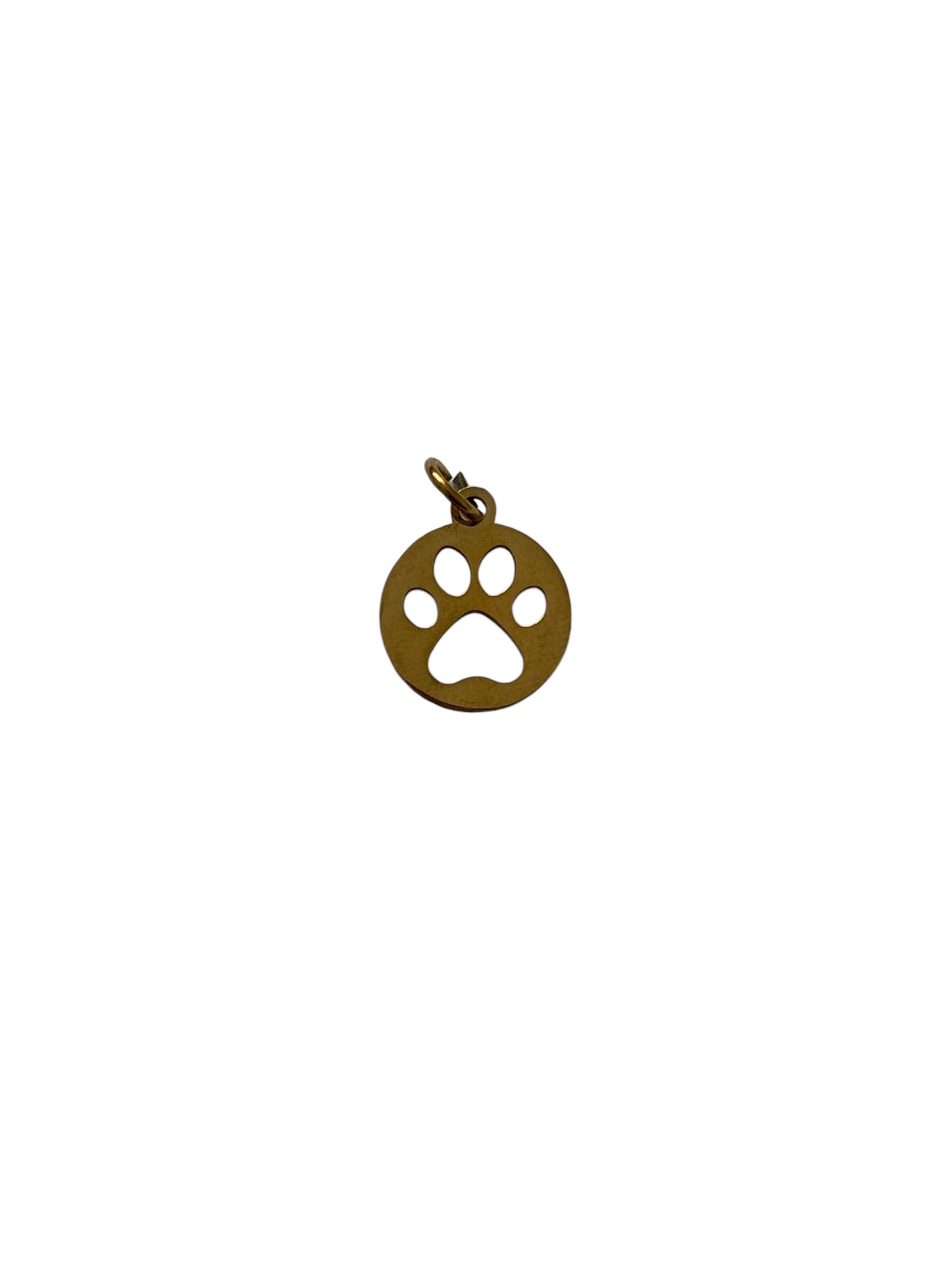 Gold Paw Print Charm