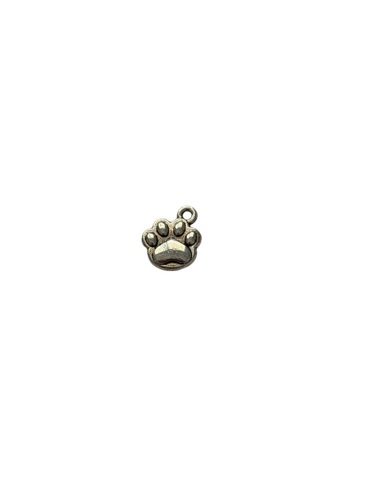 Silver Paw Print Charm