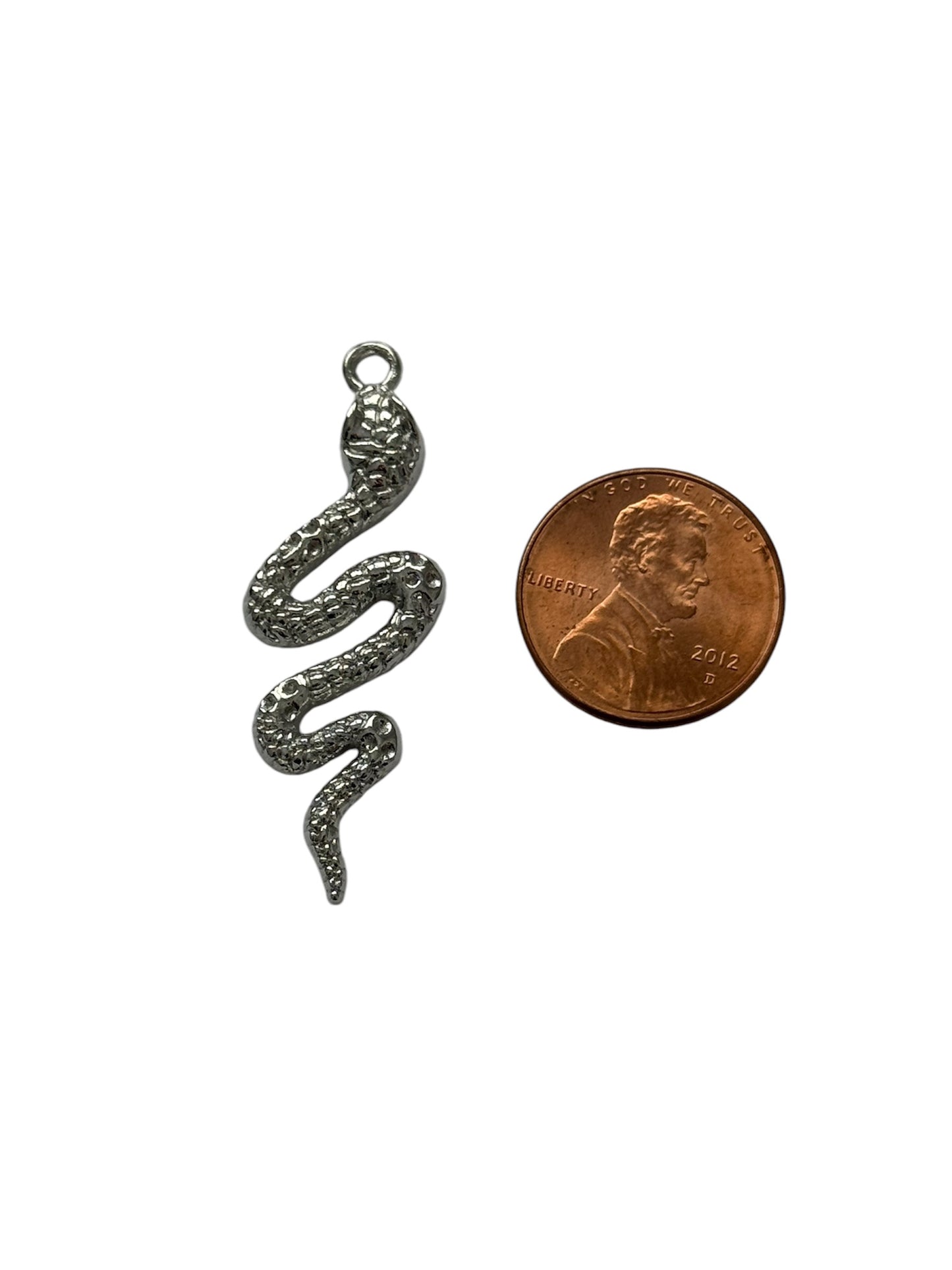 Silver Snake Charm