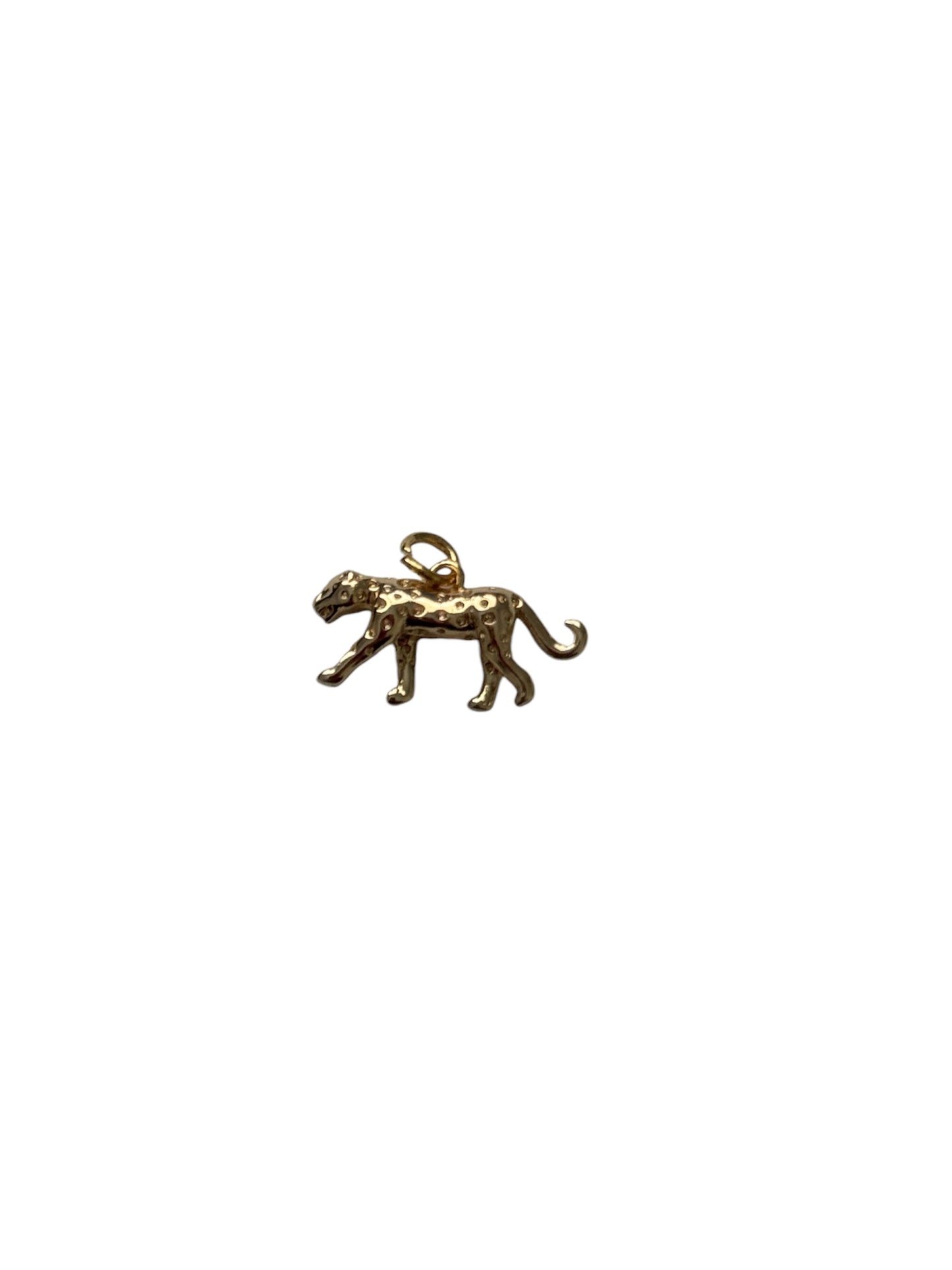 Gold Cheetah Charm