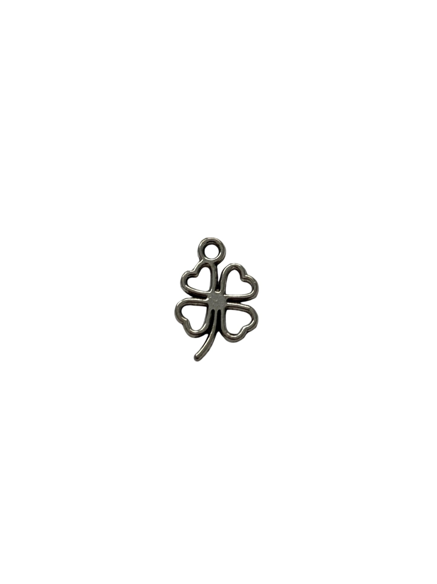 Silver Four Leaf Clover Charm