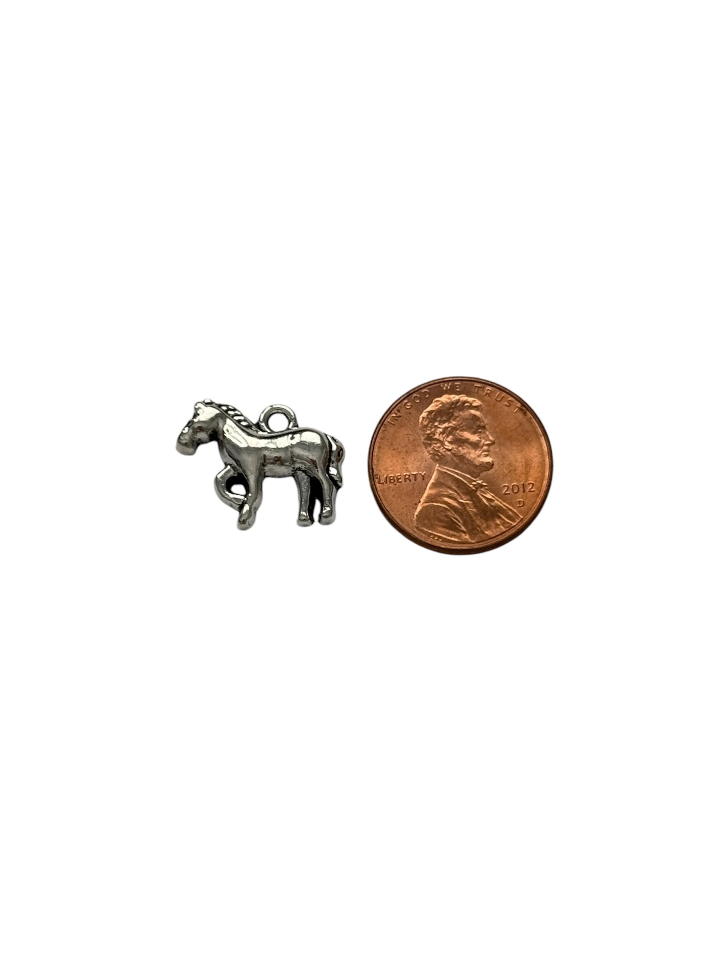 Silver Horse Charm