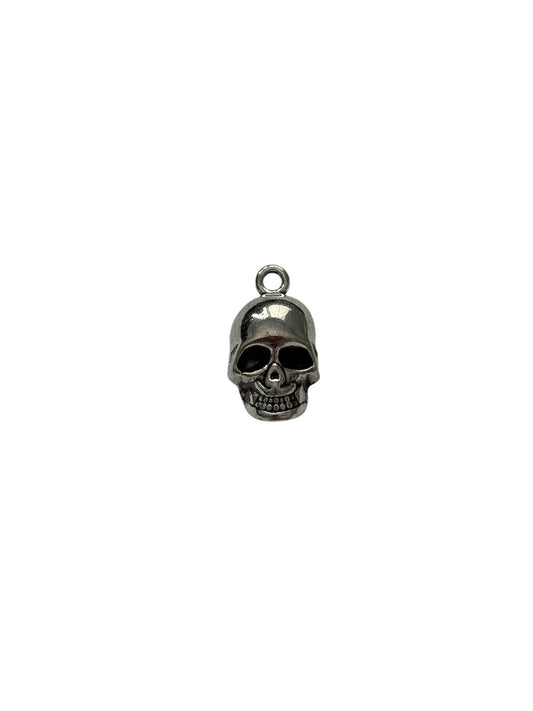 Silver Skull Charm