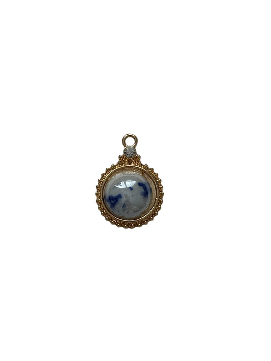 Porcelain Circle Charm