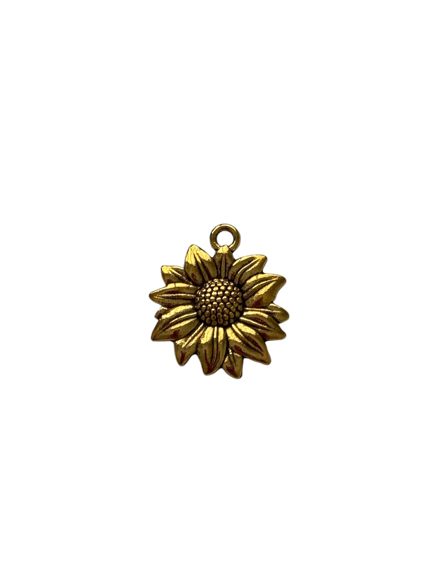 Gold Sunflower Charm