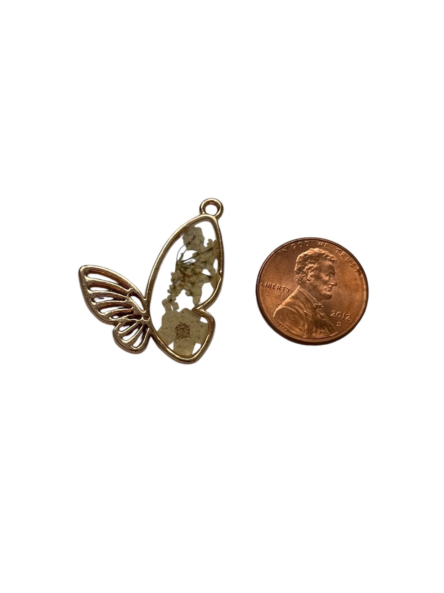 Floral Butterfly Charm