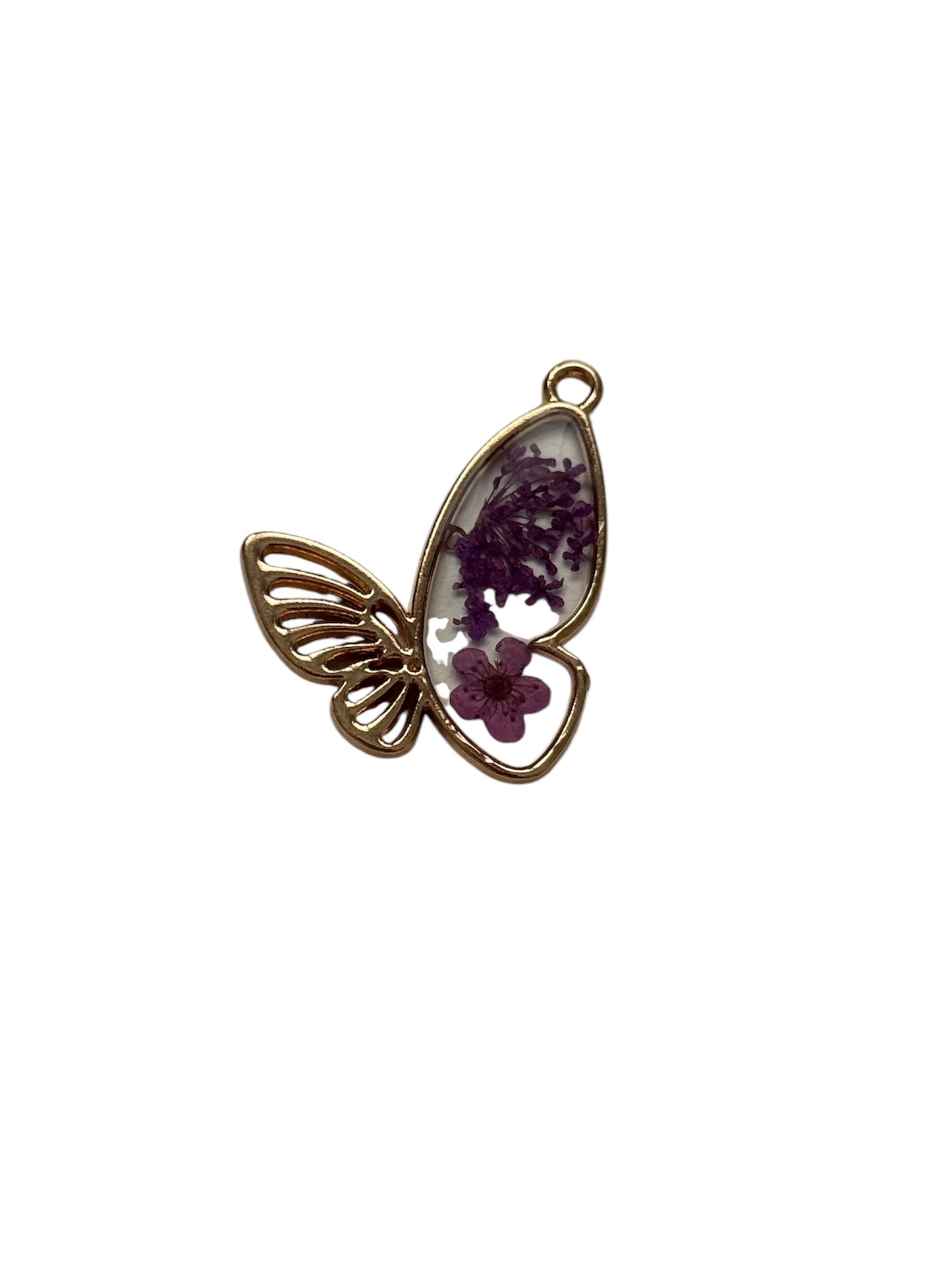 Floral Butterfly Charm