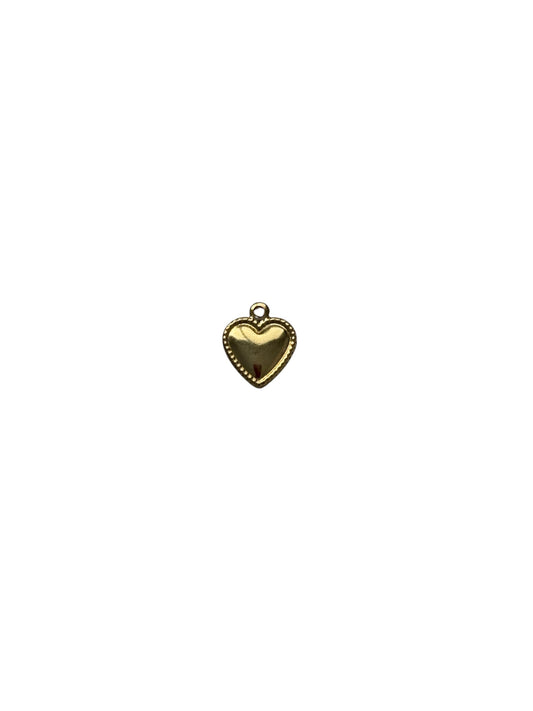 Tiny Gold Heart Charm