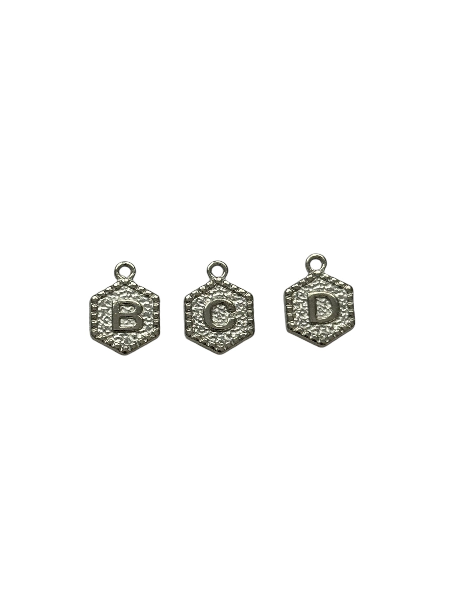 Hexagon Letter Charms