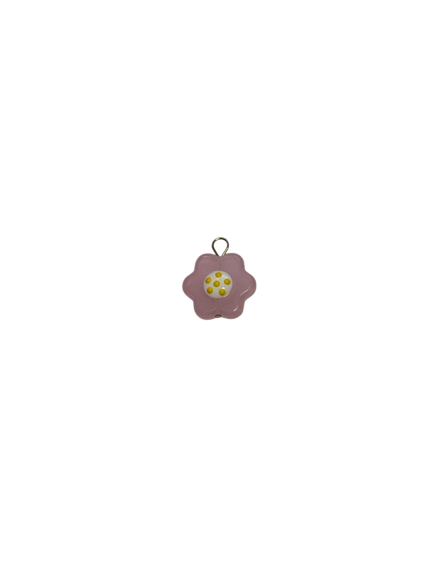 Polka Dot Flower Charm