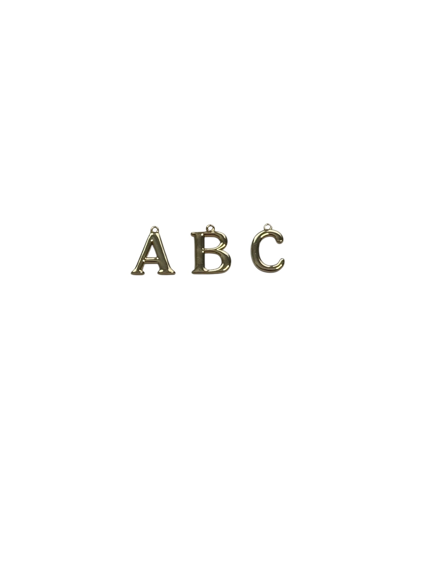 Large Basic Letter Charm