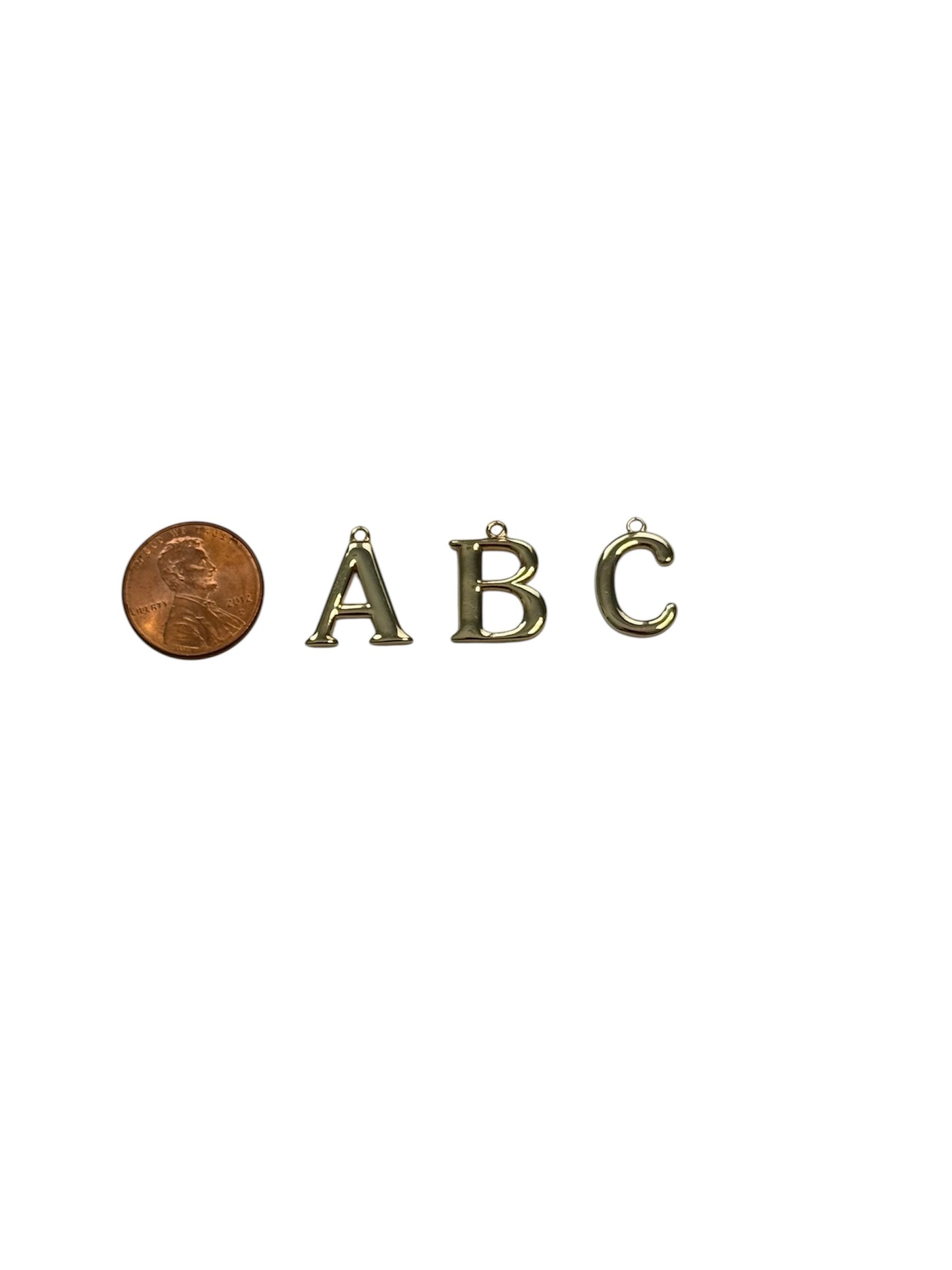 Large Basic Letter Charm