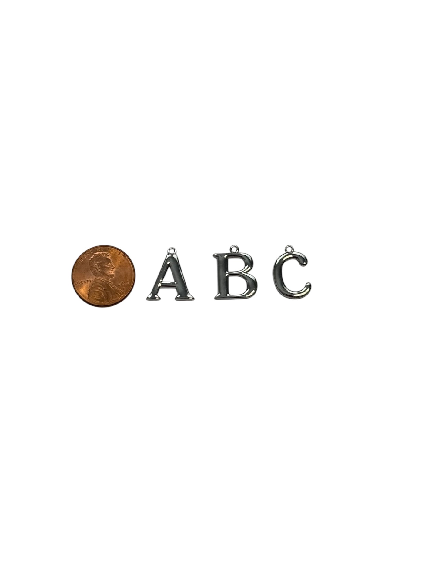 Large Basic Letter Charm