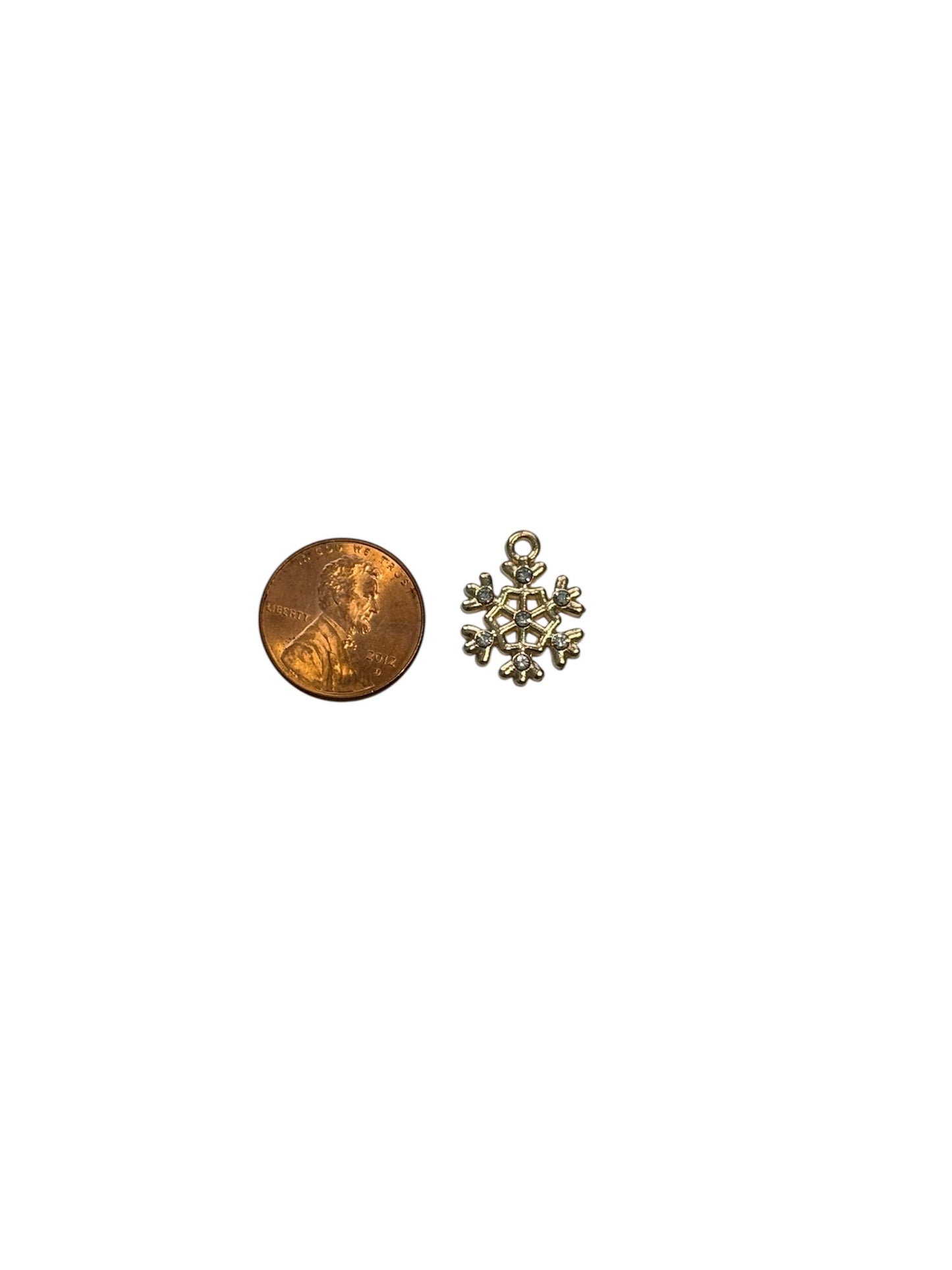 Gold Snowflake Charm