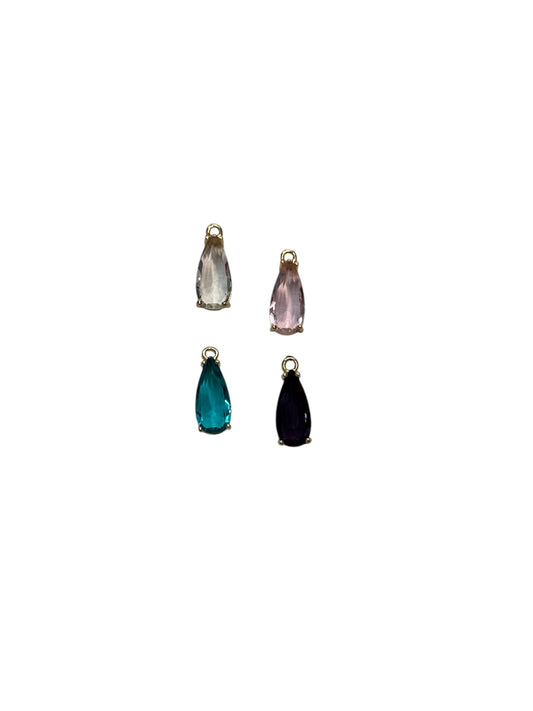 Colorful Teardrop Gem Charm